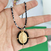 Virgin Mary Stainless Steel Pendant Charm Necklace Women Choker Beads Chain Gold Silver Color Rainbow Colorful Jewelry - Image 8