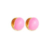 Cute Enamel Pink Geometric Round Heart Hoop Earrings Minimalist Gold Color Copper CZ Zirconia Hoop Huggies Korean Jewelry Gifts - Image 12