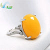 Red Agate Jade Ring Female Opening Adjustable Simple Style Chalcedony Silver Ring for Mom Women Rings Jewelry Gift - Image 15