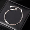 Silver Bracelets for Women Simple Korean Multi Layer Coil Adjustable Bracelets Party Wedding Jewelry Gifts - Image 1