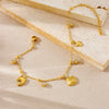 Meyrroyu 316L Stainless Steel Ocean style Cherry Zircon Footsie Chain Lady Anklets Jewelry Party Gift - Image 4