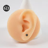 1Pair Titanium Single Flare Ear Tunnel Plugs Flesh Gauge Expander Stretchers with O-Ring Body Piercing Jewlery 1.6mm-25mm - Image 6