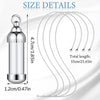 Cylinder Clear Acryli Necklace Stainless Steel Glass Heart Vial Perfume Bottle Cremation Urn Pendant Necklace For Women Keepsake - Image 2