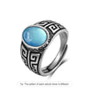 Vintage Silver Golden Obsidian Rings Retro Silver Oval 8 10MM Black Rings Tiger Eye's Tail Rings For Men - Image 19