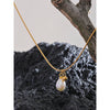 Natural Pearl Beads Chic Necklace Thin Chain Stainless Steel Minimalist Charm Collar Jewelry Women - Image 5