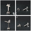 ZS 1PC 16G Stainless Steel Lip Ring Internal Thread Labret Piercing Moonstone Ear Stud Moon Butterfly Cartilage Earring Jewelry - Image 6