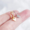 Silver Hoop Earrings Clip Golden Bowtie Ribbon Small Cute For Women Girl Gift Jewelry - Image 4