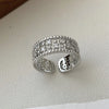Ventfille Silver Waterdrop Open Line Cross Ring For Female Unique Design Jewelry Gift - Image 9