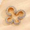 C Shaped Crystal Ear Cuff in Gold Tone and Silver Tone - Image 17