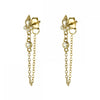 Zircon Tassel Chain Dangle Earrings for Women Gold Color Pierced Ear Stud Earrings Jewelry Accessories - Image 13