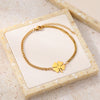 Stainless Steel Bracelets Classic Lucky Clovers Pendant Hip Hop Bracelet For Women Jewelry High-quality Everyday Wear - Image 4