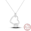 Necklace Silver Butterfly Love Heart Bear Classic Simple Adjustable Necklace For Women Girl Jewelry Gifts - Image 7