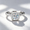 Heart Ring Set with Diamonds Open Ring Women's Silver Adjustable Wedding Ring Jewelry - Image 16