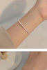 Modian Real 925 Sterling Silver Simple Heart Beads Bracelet for Women Platinum Plated Adjustable Bracelets Party Gift 16+3CM