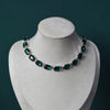 Color Shiny Glass Crystal Inlaid Short Necklace Ladies Party Simple Ball Charms Crystal Lock Bone Chain Jewelry - Image 8