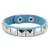 One Row Punk Rock Studded Bracelet Square Spiked Leather Cuff Bracelet for Men Women \Wristband Bracelet - Image 8
