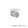 Zircon Multi Layer Winding Rings for Women Sparkling Opening Finger Ring Girls Party Daily Jewelry Gift - Image 6