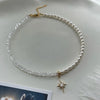 Crystal Heart Pendant Choker Necklace with Tassel Drop - Image 6