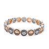 Happy Bangle Paved Diamond Enamel Beaded Bracelets For Women Boho Gold Color Elastic Bracelets - Image 32