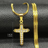 Catholic Cross Amulet Crystal Pendant Men Chain Necklace Gold Color Stainless Steel Necklaces Jewelry Masculino N4930S02 - Image 19