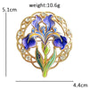Famous Painting Brooches For Women Unisex 9-design The Starry Night Sunflowers Iris And The Reaper Party Brooch Badge - Image 12