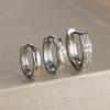 3PCS Stainless Steel Round Circle Hoop Earrings Set for Women Simple Huggies Zircon Twists Earring Cartilage Piercing Jewelry - Image 7