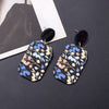 Round Black Acrylic 3D Printing Women's Leaf Earrings Dangle Vintage Casual Lightness Elegant Jewelry Daily Wear Accessories - Image 11