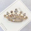 Metal Alloy Zircon Crown Brooch Lapel Suit Shirt Collar Pins Rhinestones Royal Pearl Brooches for Women Accessories Jew - Image 13