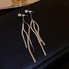 Bowknot Drop Earrings Statement Jewelry Girls Gift Long Tassel Bow Earrings for Women Stainless Steel Flat Snake Chain - Image 17