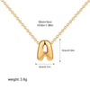 Tiny Gold Color Bubble Balloon Initial Letters Charms Chocker Necklaces for Women Single Alphabet Chains Personalized Jewelry - Image 28
