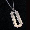 Alloy Razor Blade Pendant Necklace with 45 cm or 60 cm Chain - Image 16