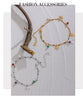 Colorful Bead and Flower Chain Anklet in Gold-Tone or Silver-Tone - Image 10