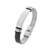 Braided Leather and Stainless Steel Bracelet with 21 cm Length - Image 16