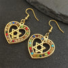 Heart Hexagram Star of David Jewish Earring for Women Rhinestone Stainless Steel Gold Color Amulet Drop Earrings Jewelry E6474S0 - Image 8