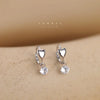 Sell Silver Zircon Earrings for Women Silver Ear Studs Initial Earrings - Image 7