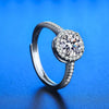 Women's Silver Rings Adjustable Size (5mm) Gra Ring For Women Jewelry Gift With Boxed - Image 4
