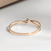 Unique Two Tone Twisty Design Rings for Women Brilliant Cubic Zirconia Wedding Romantic Jewelry Daily Wear Accessories - Image 5
