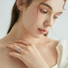 Silver Plating Witches Knot Rings for Women Obsidian Celtic Trinity Knot Ring Pagan Wicca Cross Jewelry Year Gift - Image 2