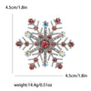 Rhinestone Snowflake Brooch Pin for Christmas and Holiday Outfits - Image 35