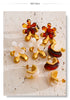 Multicolor Resin Hoop Earrings with Round and Square Shapes - Image 23