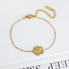 Classic Stainless Steel Bracelet Ladies Adjustable Five Flower Bracelets for Women Party Jewelry Gifts Clover - Image 20