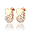 Rose Gold Series Silver Flamingo Giraffe Star and Moon Flower Earrings Elegant Party Jewelry Gifts - Image 13