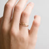 Stainless Steel Jewelry Punk Men's and Women's Accessories Open Minimalist Gold Plated Ring - Image 4