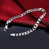 charm Silver Bracelet for man woman Twisted rope chain jewelry Wedding party Christmas gift - Image 18