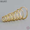 Minimalist Circle Hoop Earrings in Multiple Sizes - Image 1