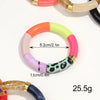 Chunky Acrylic Bead Stretch Bracelet in Multicolor Designs - Image 2