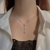 Stainless Steel Sweet Star Pink Zircon Pendant Necklaces for Women Crystal Clavicle Chain Female Y2K Jewelry Gifts - Image 4