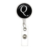 26 English Letters Brooch A-Z Initial Round Glass Ball Pendant Retractable Badge Reel For Women Gifts Jewelry - Image 2
