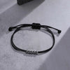 Men's Stylish Black Rope Chain Ankle Bracelets for Boys, Stainless Steel Feather Beads Charm Anklet,Foot Gifts Jewelry - Image 5