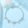 Silver Summer Double Star Shaped Chain Anklets Women Lady Ankle Bracelet Prom Foot Party Jewelry Gifts - Image 3